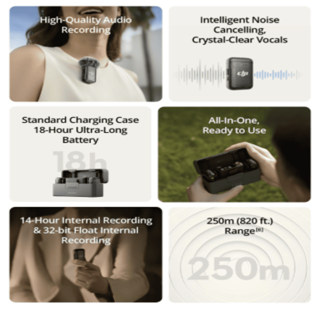 DJI MIC MINI 2 CON ESTUCHE RECARGABLE